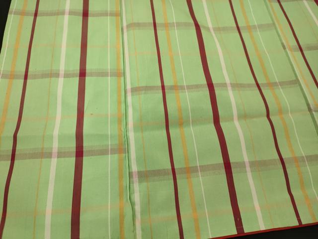 平和屋着物■上質な紬 格子柄 正絹 逸品 未使用 CABI1943oy