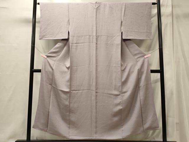平和屋着物■上質な色無地 風景地紋 牡丹鼠色 正絹 逸品 CABI1946oy