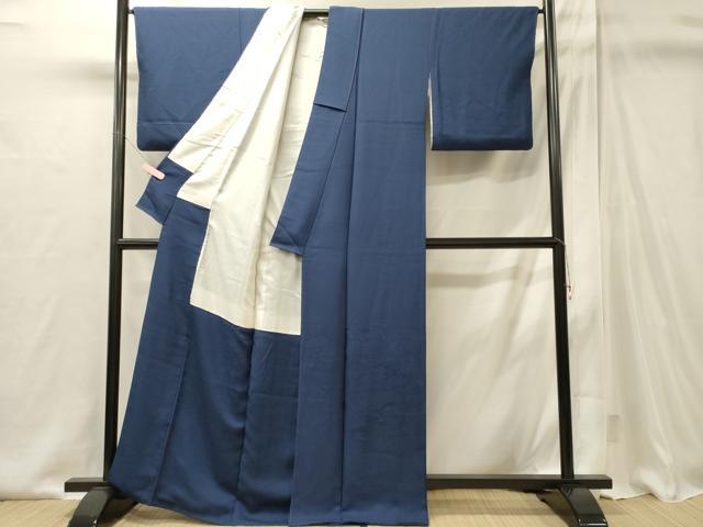 平和屋着物■豪華色留袖 風景地紋 瑠璃紺色 正絹 逸品 CABI1949oy