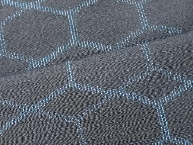 平和屋着物■上質な紬 幾何学文 正絹 逸品 CABI1950oy