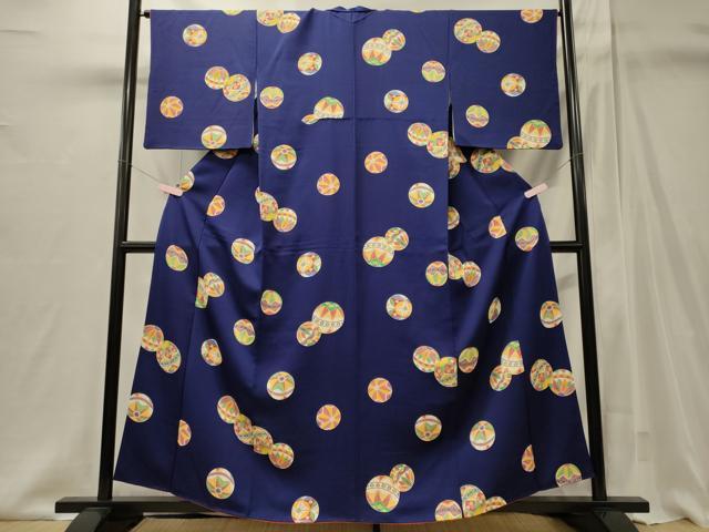 平和屋着物■上質な小紋 毬 正絹 逸品 CABI1951oy