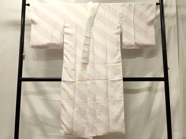 平和屋着物■長襦袢 袷 斜線文 正絹 逸品 CABI1953oy