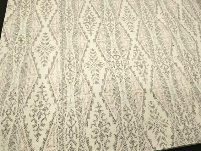 平和屋着物■上質な紬 幾何学文 正絹 逸品 未使用 CABI1954oy