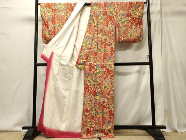 平和屋着物■上質な小紋 吉祥草花文 正絹 逸品 未使用 CABI1963oy