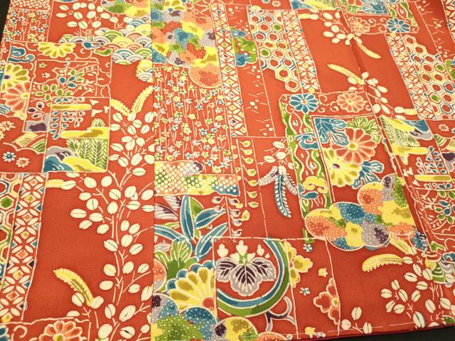 平和屋着物■上質な小紋 吉祥草花文 正絹 逸品 未使用 CABI1963oy