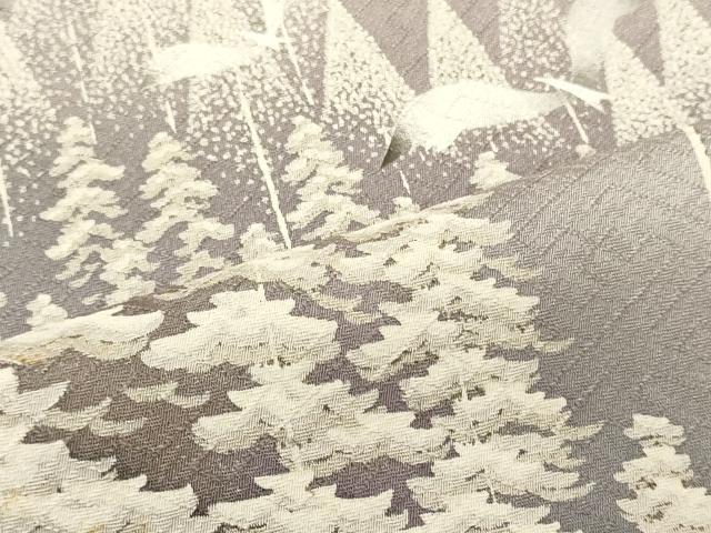 平和屋着物■訪問着 飛鶴樹林文 暈し染め 正絹 逸品 未使用 CABI1976oy