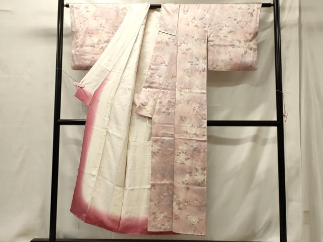 平和屋着物■上質な小紋 枝花文 正絹 逸品 CABI1988oy