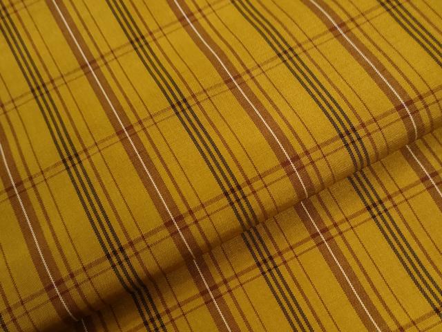 平和屋着物●本場黄八丈 平織 紬 正絹 逸品 CABI2005yc