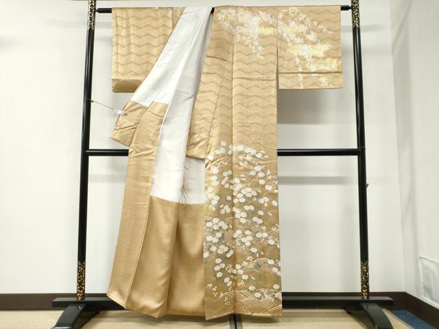 平和屋着物●訪問着 立波舞花文 金彩 正絹 逸品 CABI2029yc