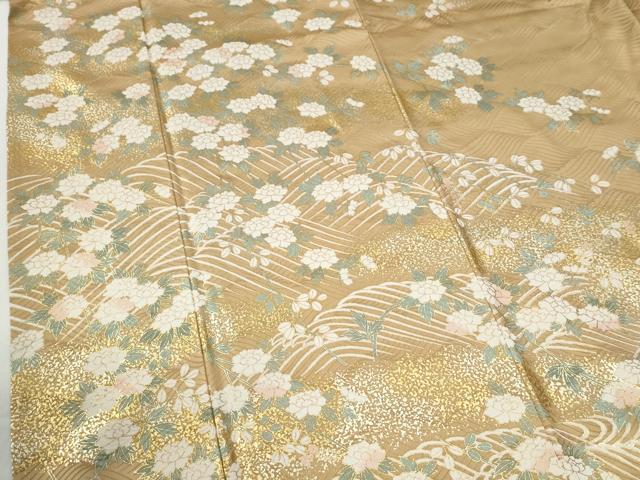平和屋着物●訪問着 立波舞花文 金彩 正絹 逸品 CABI2029yc