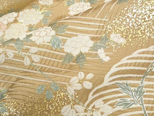 平和屋着物●訪問着 立波舞花文 金彩 正絹 逸品 CABI2029yc