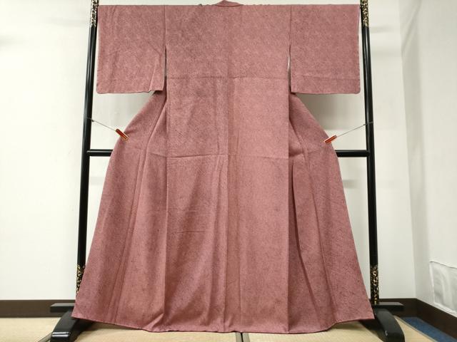 平和屋着物●大変加工の良い総絞り小紋 正絹 逸品 未使用 CABI2032yc