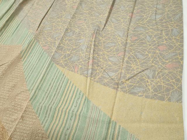 平和屋着物●訪問着 宝尽くし草花文 正絹 逸品 CABI2034yc