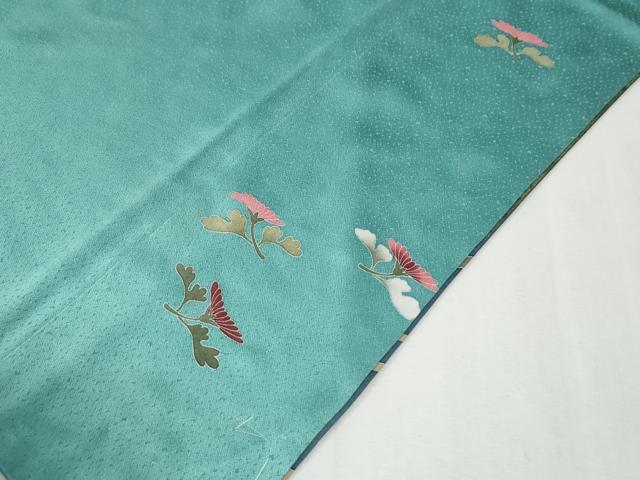 平和屋着物●訪問着 竹垣枝菊文 暈し染め 金彩 正絹 逸品 未使用 CABI2048yc