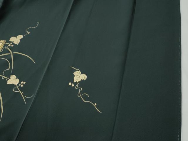 平和屋着物●訪問着 刺繍 色紙鶴南天蔦の葉文 金彩 正絹 逸品 CABI2052yc