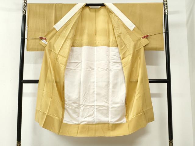 平和屋着物●長襦袢 無双仕立て 色無地 玉蜀黍色 やまと誂製 正絹 逸品 CABI2067yc
