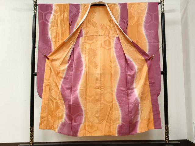 平和屋着物●豪華振袖・長襦袢セット 総絞り 吉祥文 黒地 正絹 逸品 CABI2073yc