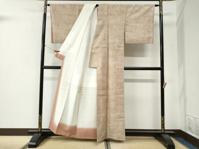平和屋着物●上質な紬 舞花弁 正絹 逸品 CABI2085yc