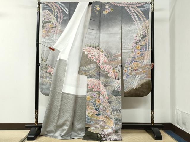 平和屋着物●豪華振袖 作家物 辻が花 絞り 暈し染め 京都きもの友禅扱い 正絹 逸品 CABI2100yc