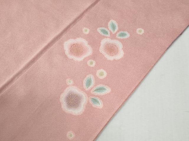 平和屋着物●訪問着 作家物 駒刺繍 絞り エ霞吉祥草花文 金彩 正絹 逸品 CABI2103yc