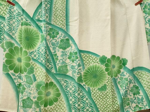 平和屋着物●名門 藤娘きぬたや・総絞り 振袖 花唐草文 正絹 逸品 CABI2106yc