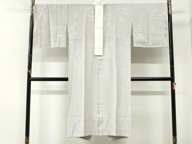 平和屋着物●長襦袢 無双仕立て 流水草花地紋 紫水晶色 正絹 逸品 CABI2115yc