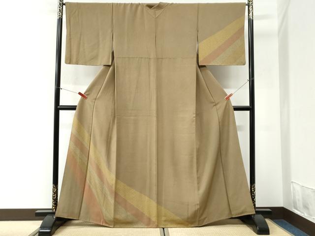 平和屋着物●訪問着 江戸小紋 鮫小紋柄 吉祥花文 正絹 逸品 CABI2116yc