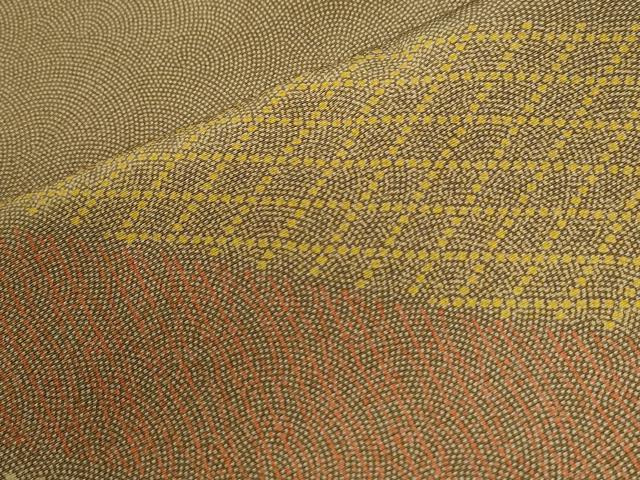 平和屋着物●訪問着 江戸小紋 鮫小紋柄 吉祥花文 正絹 逸品 CABI2116yc