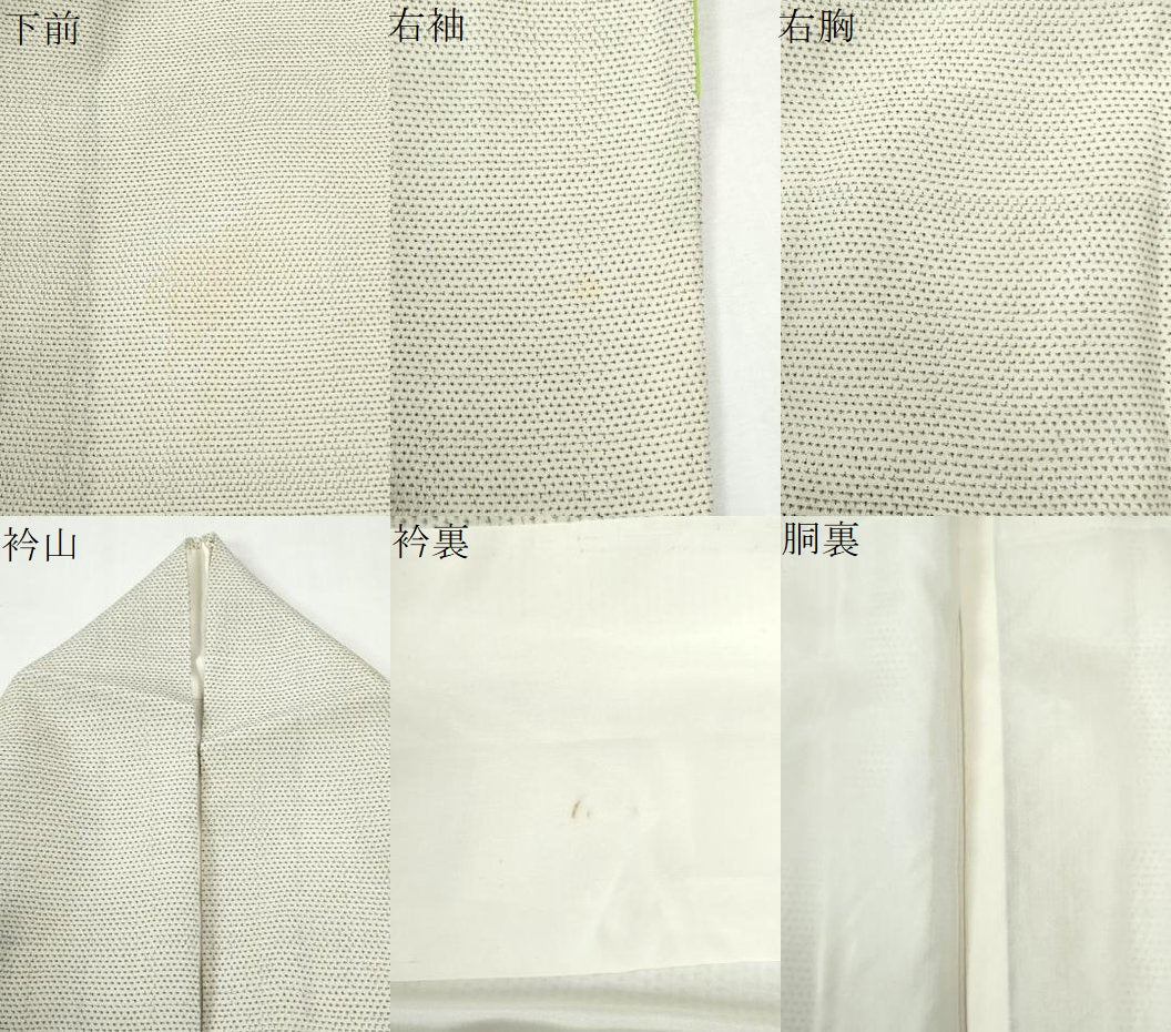 平和屋着物●白鷹お召 蚊絣 正絹 逸品 CABI2120yc