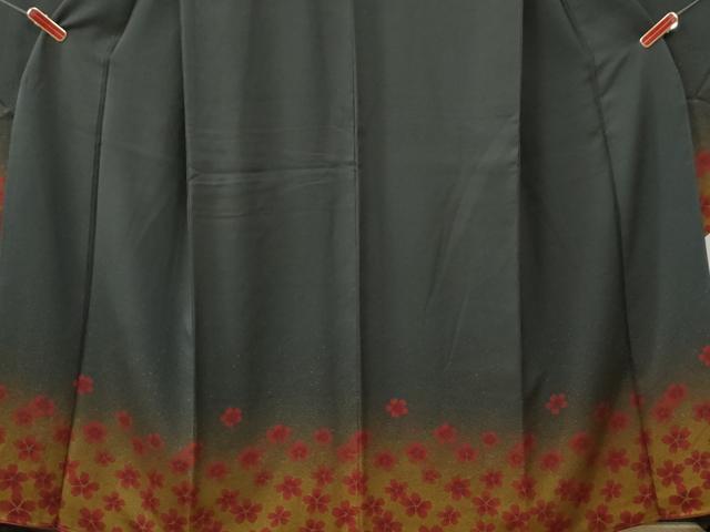 平和屋着物●豪華振袖 舞桜文 正絹 逸品 CABI2131yc