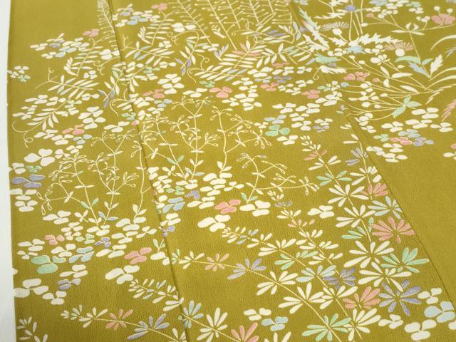 平和屋着物●訪問着 草花文 正絹 逸品 CABI2139yc