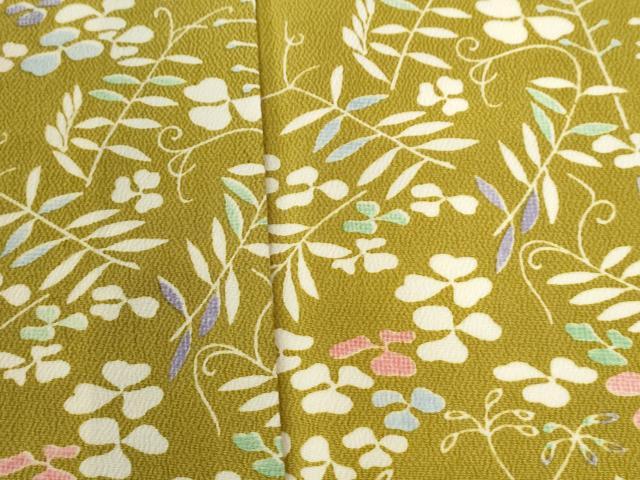 平和屋着物●訪問着 草花文 正絹 逸品 CABI2139yc