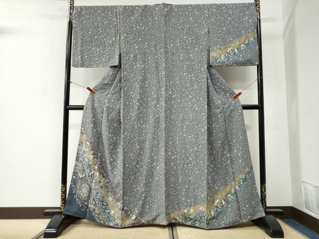 平和屋着物●訪問着 更紗花唐草文 金彩 正絹 逸品 CABI2141yc