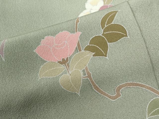 平和屋着物●訪問着 友禅 枝花文 暈し染め 正絹 逸品 CABI2155yc