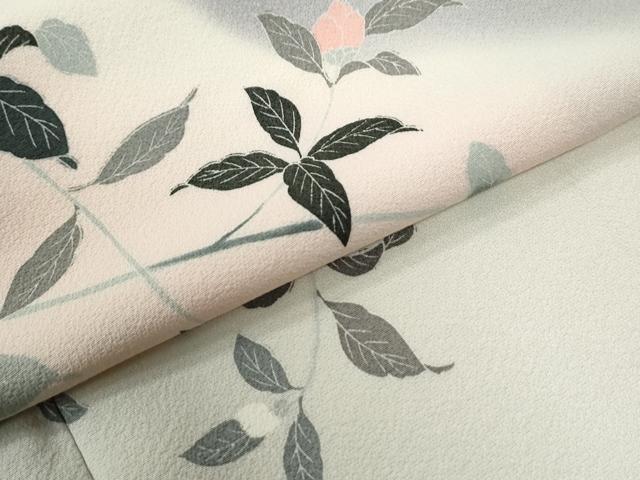 平和屋着物●訪問着 友禅 枝花文 暈し染め 正絹 逸品 CABI2168yc