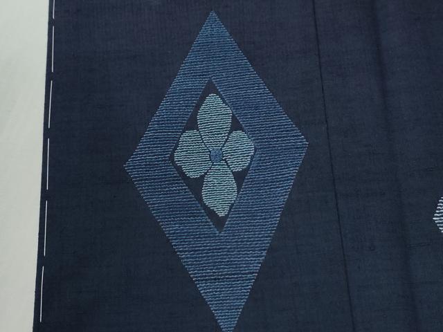 平和屋着物●訪問着 紬地 80亀甲 菱花文 正絹 逸品 未使用 CABI2186yc