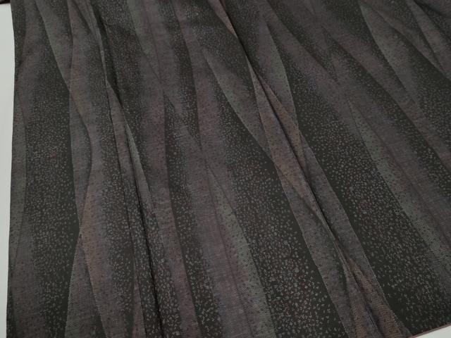 平和屋着物●本場大島紬 9マルキ よろけ縞吉祥文 正絹 逸品 未使用 CABI2197yc