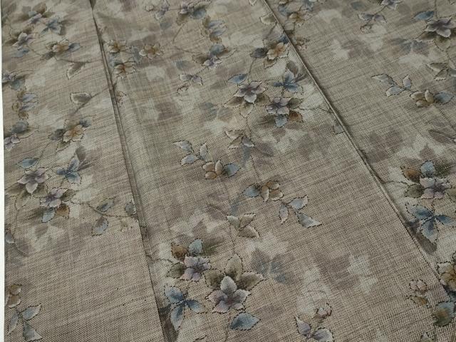 平和屋着物●本場大島紬 9マルキ 枝花文 正絹 逸品 CABI2221yc