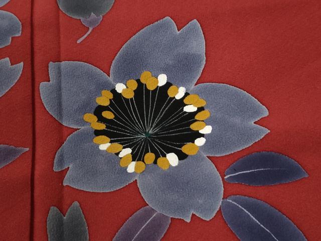 平和屋着物●豪華振袖 舞桜文 正絹 逸品 CABI2237yc