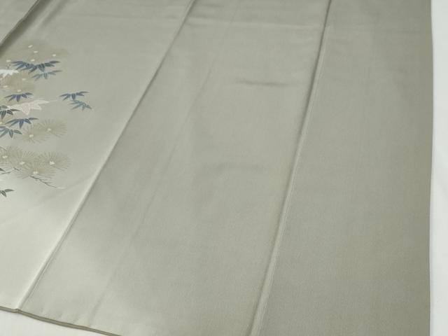 平和屋着物●訪問着 駒刺繍 笹松葉文 暈し染め 金彩 正絹 逸品 CABI2243yc