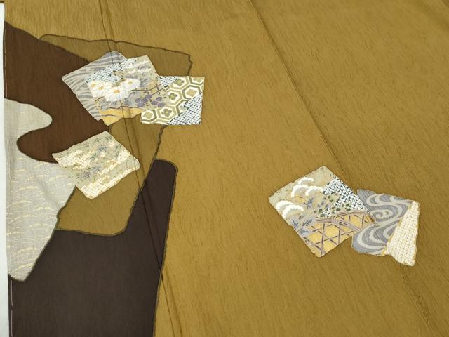 平和屋着物●訪問着 色紙重ね吉祥草花文 金彩 正絹 逸品 未使用 CABI2248yc