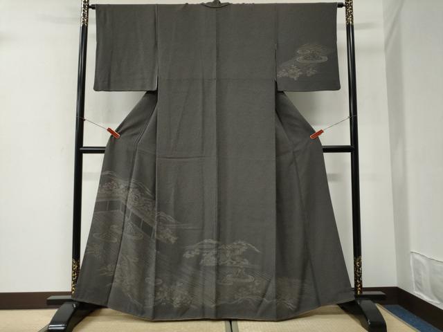 平和屋着物●訪問着 枯山水 正絹 逸品 CABI2258yc