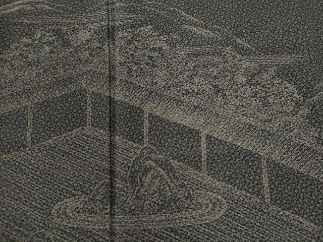 平和屋着物●訪問着 枯山水 正絹 逸品 CABI2258yc