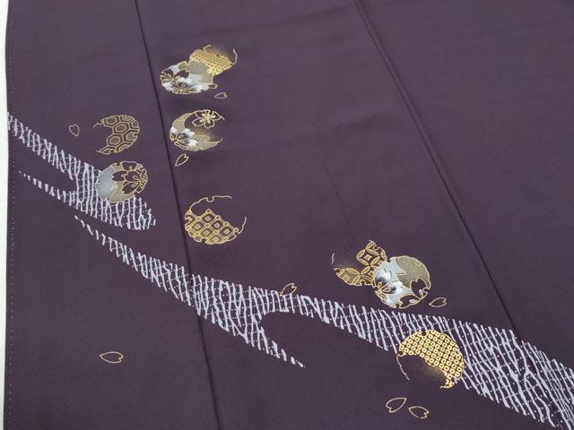 平和屋着物●訪問着 雪輪吉祥舞桜文 金彩 正絹 逸品 CABI2264yc
