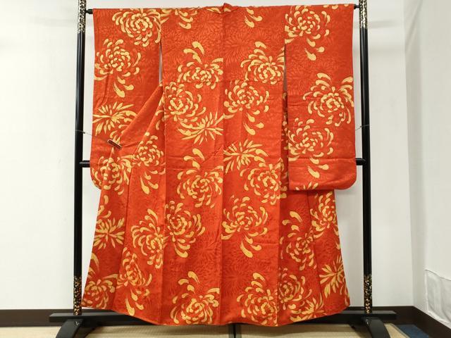 平和屋着物●豪華振袖 地紋起こし 乱菊 正絹 逸品 CABI2274yc
