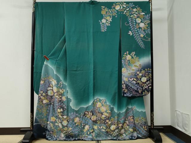 平和屋着物●豪華振袖 辻が花 暈し染め 正絹 逸品 CABI2275yc