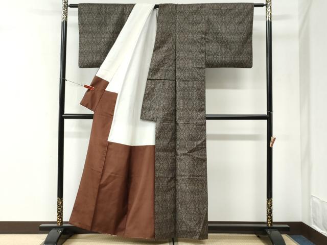 平和屋着物●本場大島紬 7マルキ 吉祥文 正絹 逸品 CABI2303yc