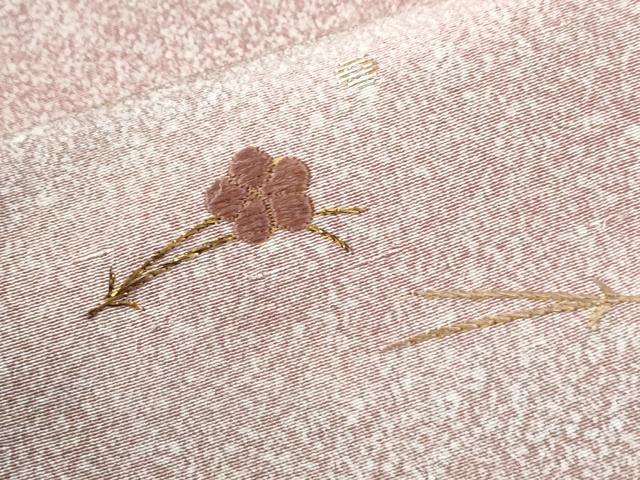 平和屋着物●訪問着 総刺繍 竹屋町刺繍 溢れ松葉舞花文 暈し染め 金糸 正絹 逸品 未使用 CABI2306yc