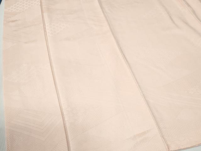 平和屋着物●上質な色無地 吉祥青海波地紋 虹色 正絹 逸品 CABI2313yc