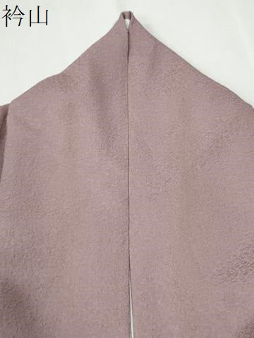平和屋着物●上質な色無地 紋意匠 梅鼠色 正絹 逸品 CABI2317yc
